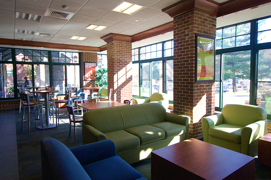 Frank Hall main lobby seating - large size