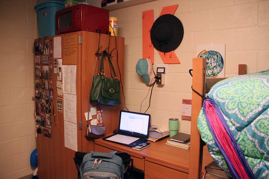 Cone Hall student desk in room
